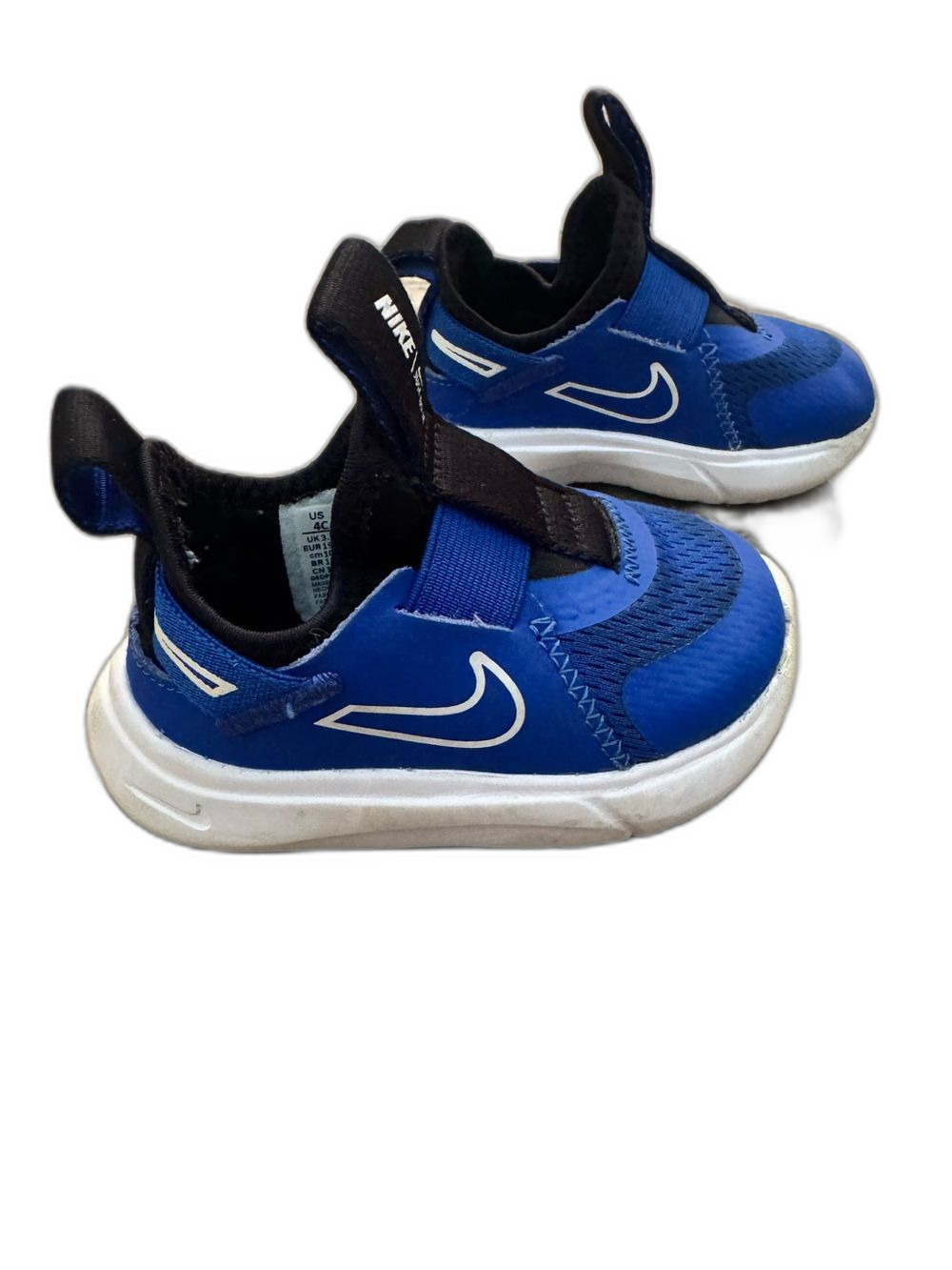 Nike Flex Plus TD Game Royal Slip-On Sneakers Toddler Boys Size 4C Blue White